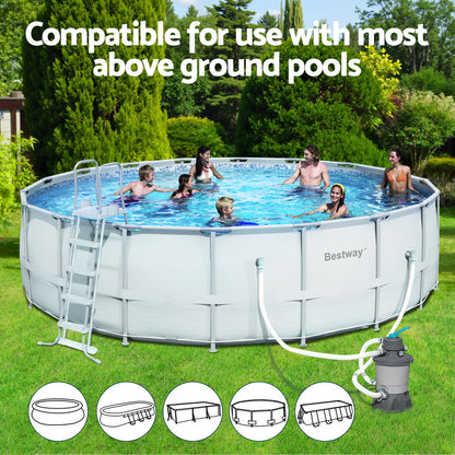 Bestway Pool Pump Sand Filter 800GPH 3028L/H Pools Flowclear Filters-Home &amp; Garden > Pool &amp; Accessories > Swimming Pools-PEROZ Accessories