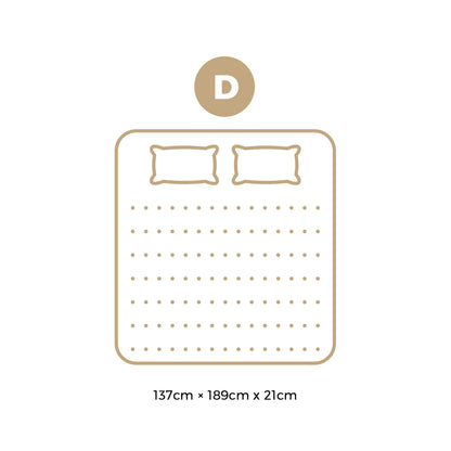 Bedra Double Mattress Bonnell Spring Tight Top 21CM-Mattress-PEROZ Accessories