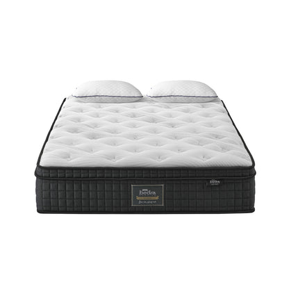 Bedra Double Mattress Cool Gel Foam Pocket Spring 34CM with Pillows-Mattress-PEROZ Accessories