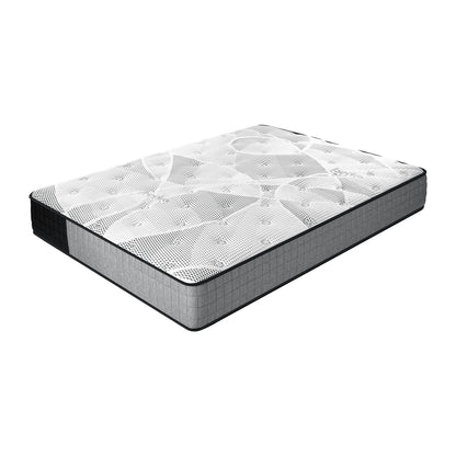 Bedra Double Mattress Tight Top Foam Pocketed Springs 24cm-Mattress-PEROZ Accessories