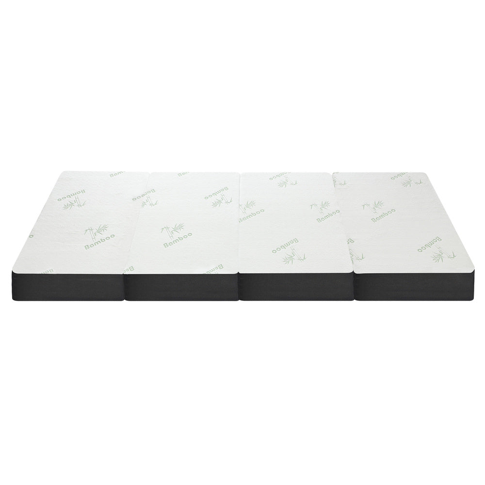 Bedra Foldable Mattress Bamboo 4 Fold Camping Floor Cushion-Folding Mattress Cushion-PEROZ Accessories