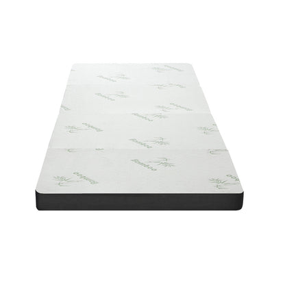 Bedra Foldable Mattress Bamboo 4 Fold Camping Floor Cushion-Folding Mattress Cushion-PEROZ Accessories