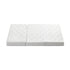 Bedra Folding Mattress 3-Fold Foldable Foam White-Folding Mattress Cushion-PEROZ Accessories