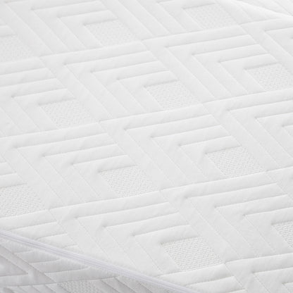 Bedra Folding Mattress 3-Fold Foldable Foam White-Folding Mattress Cushion-PEROZ Accessories