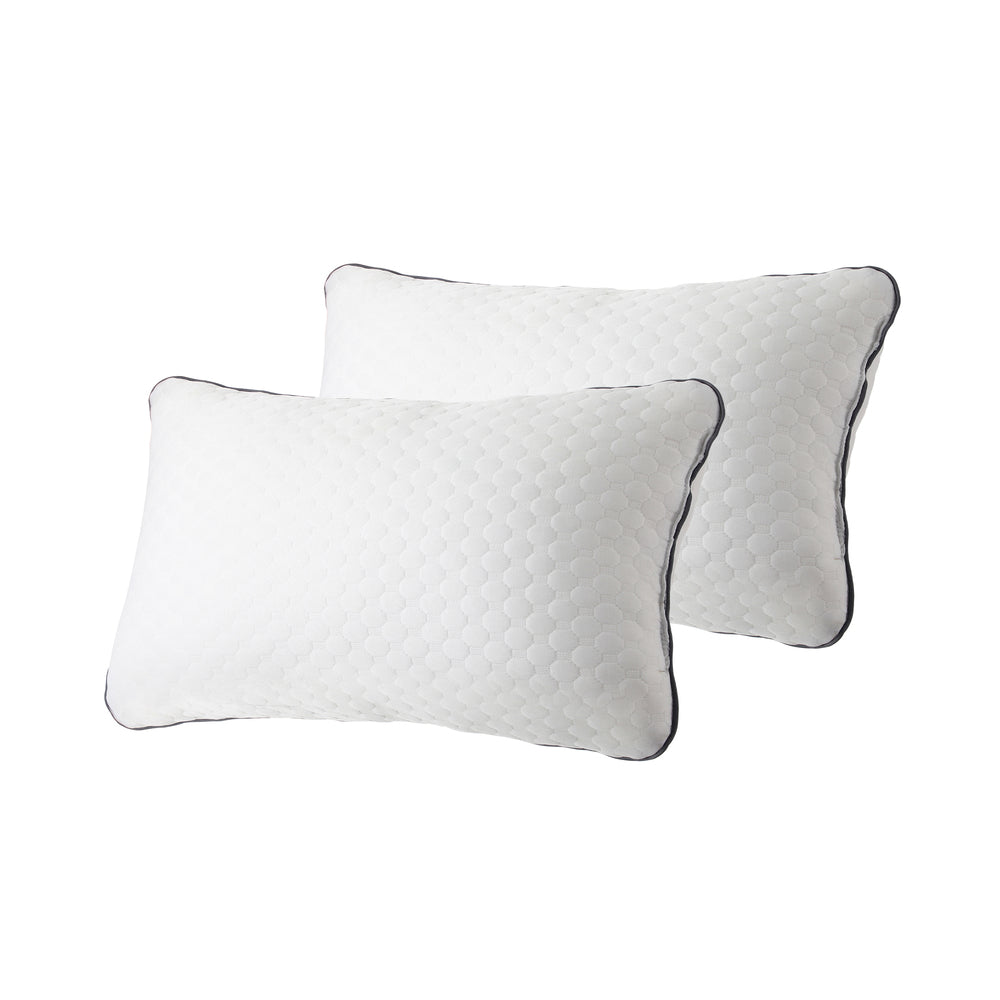 Bedra King Mattress Cool Gel Foam Pocket Spring 34CM with Pillows-Mattress-PEROZ Accessories