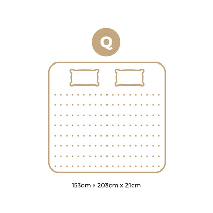 Bedra Queen Mattress Bonnell Spring Tight Top 21CM-Mattress-PEROZ Accessories
