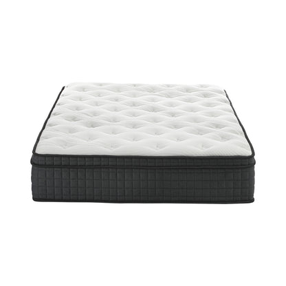 Bedra Queen Mattress Cool Gel Foam Pocket Spring 34CM with Pillows-Mattress-PEROZ Accessories