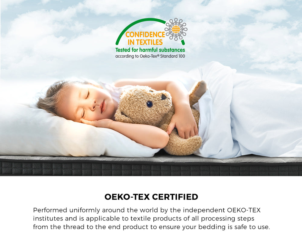 Bedra Queen Mattress Cool Gel Foam Pocket Spring 34CM with Pillows-Mattress-PEROZ Accessories