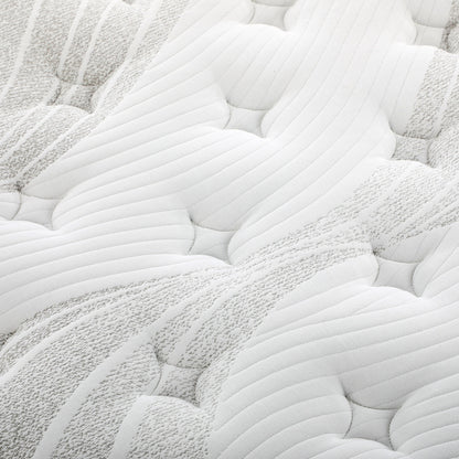 Bedra Queen Mattress Cool Gel Foam Pocket Spring 34CM with Pillows-Mattress-PEROZ Accessories