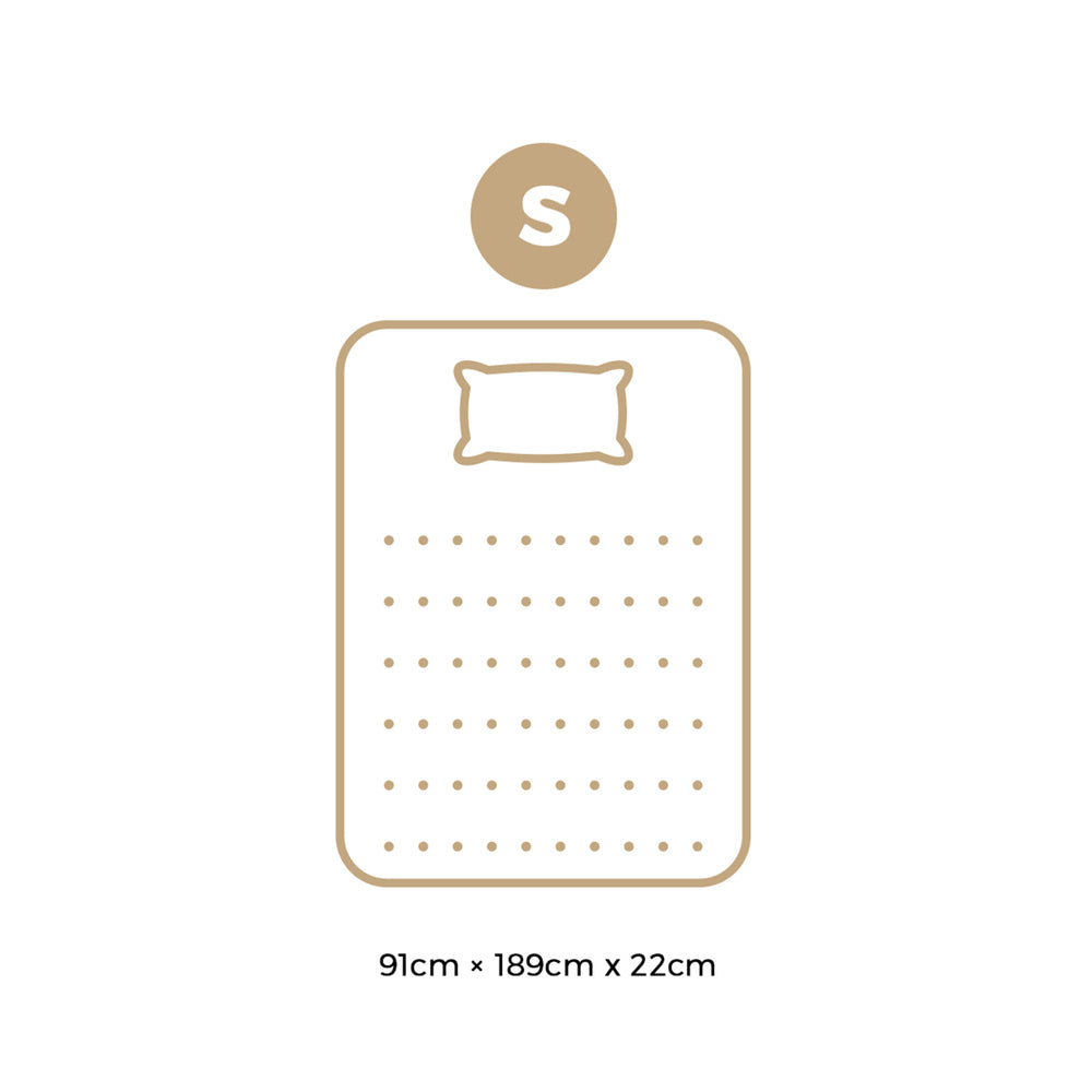 Bedra Single Mattress 22CM Cool Gel Foam Bonnell Spring with Pillow-Mattress-PEROZ Accessories