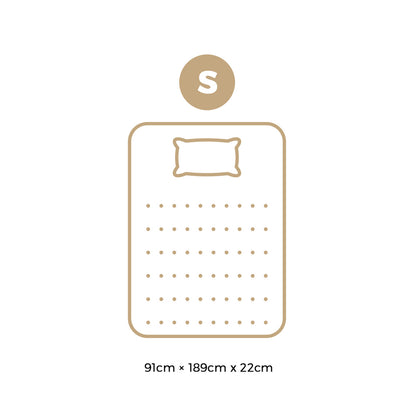 Bedra Single Mattress 22CM Cool Gel Foam Bonnell Spring with Pillow-Mattress-PEROZ Accessories