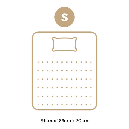 Bedra Single Mattress 5 Zone Pocket Spring Cool Gel Foam Medium Firm-Mattress-PEROZ Accessories