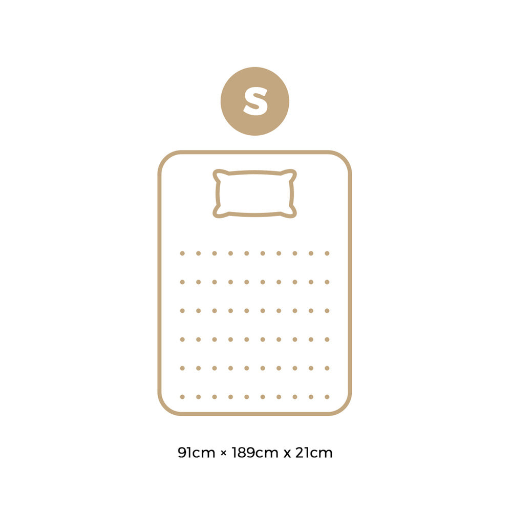 Bedra Single Mattress Bonnell Spring Tight Top 21CM-Mattress-PEROZ Accessories