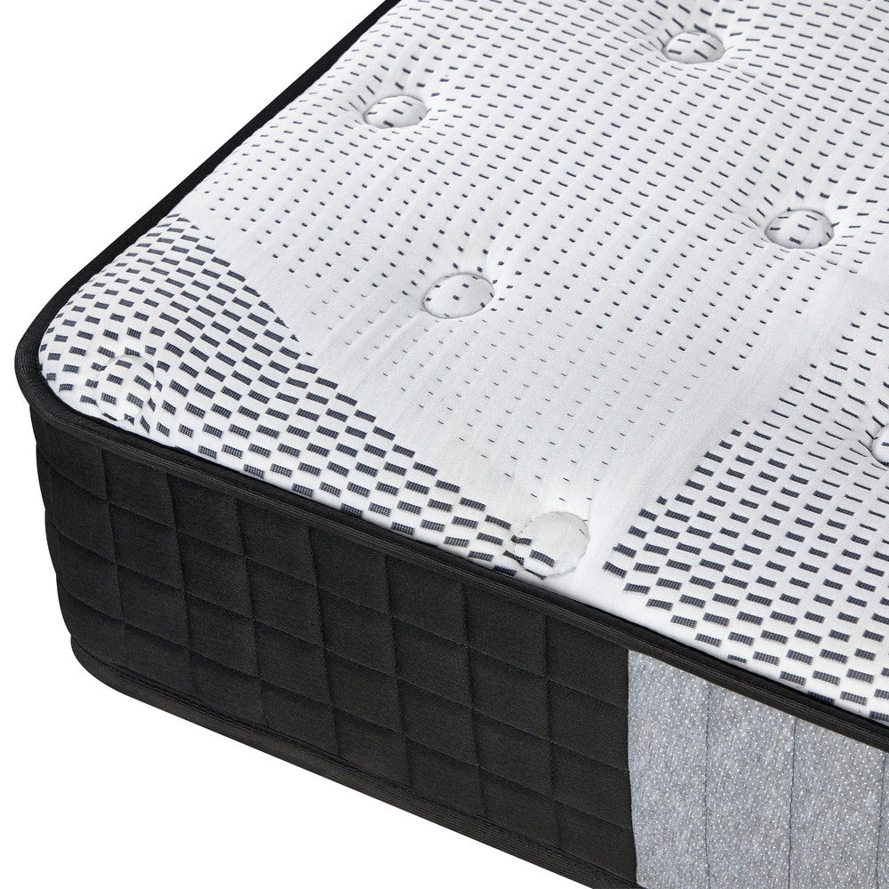 Bedra Single Mattress Tight Top Foam Pocketed Springs 24cm-Mattress-PEROZ Accessories
