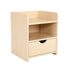 Bedside Table Side Storage Cabinet Nightstand Bedroom 1 Drawer 2 Shelf LARK OAK-Furniture > Bedroom > Bedside Tables-PEROZ Accessories