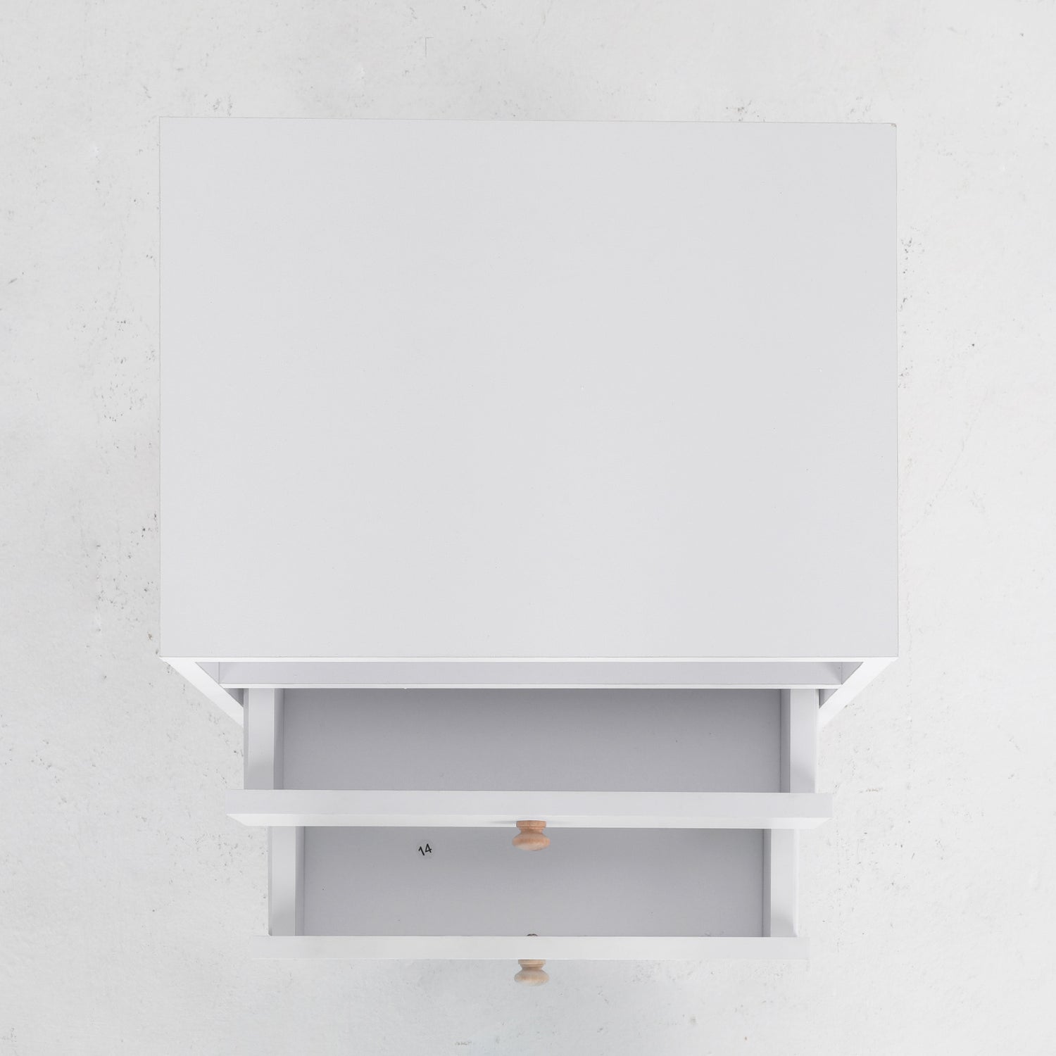 Bedside Table Side Storage Cabinet Nightstand Bedroom 2 Drawer ANYA - WHITE-Furniture > Bedroom > Bedside Tables-PEROZ Accessories