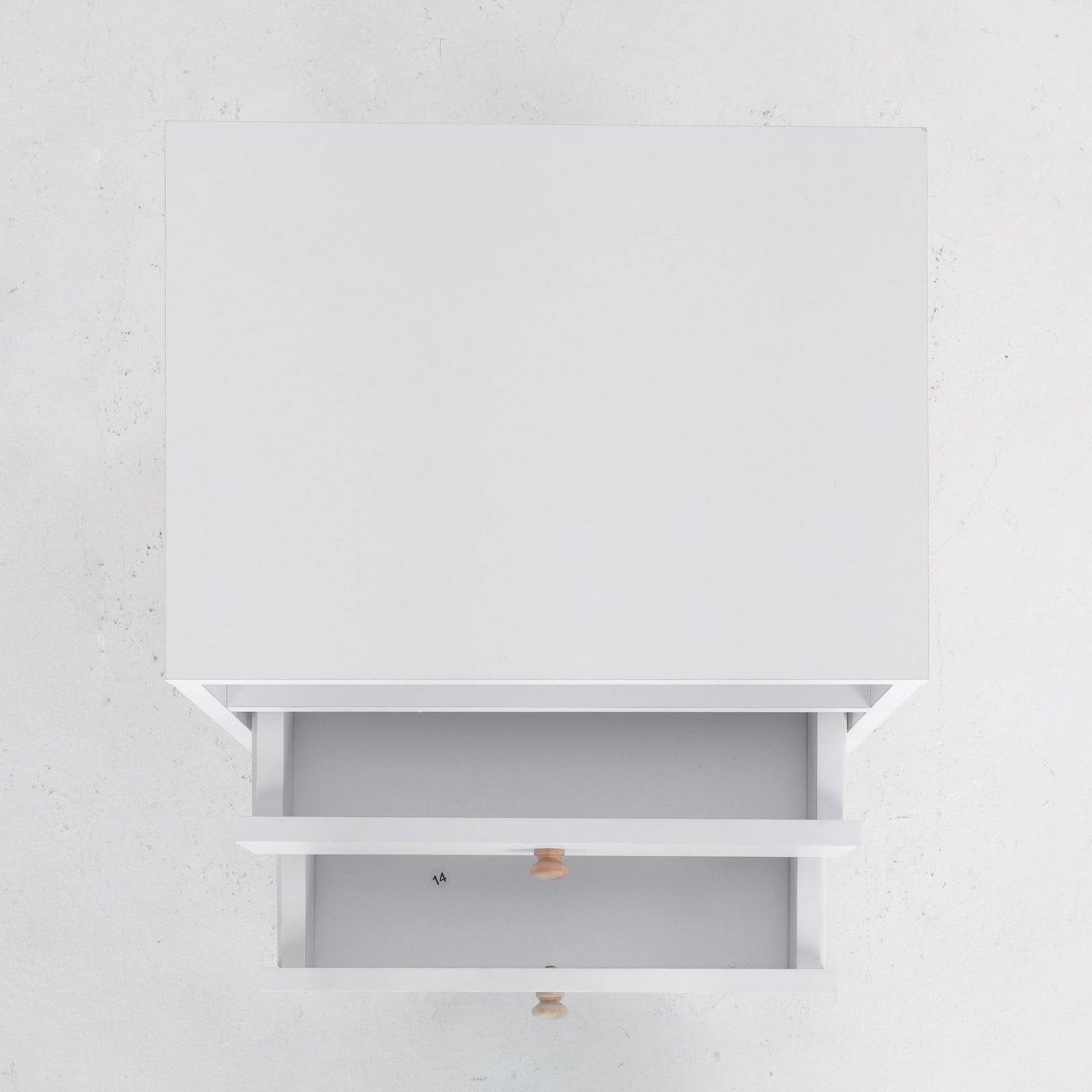 Bedside Table Side Storage Cabinet Nightstand Bedroom 2 Drawer ANYA - WHITE-Furniture > Bedroom > Bedside Tables-PEROZ Accessories