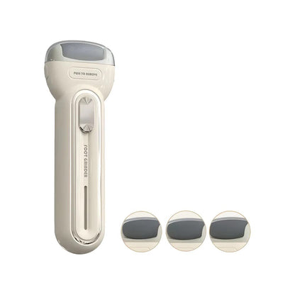 Beige Electric Foot Grinder with USB Charging - Dual-Speed Callus Remover for Smooth, Exfoliated Feet-Foot Care-PEROZ Accessories