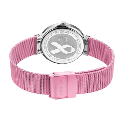 Bering Aurora Borealis Gift Set 31mm Pink Milanese Strap with Matching Bracelet Watch-PEROZ Accessories