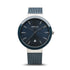 Bering Ceramic Polished Silver Navy Blue Watch-PEROZ Accessories