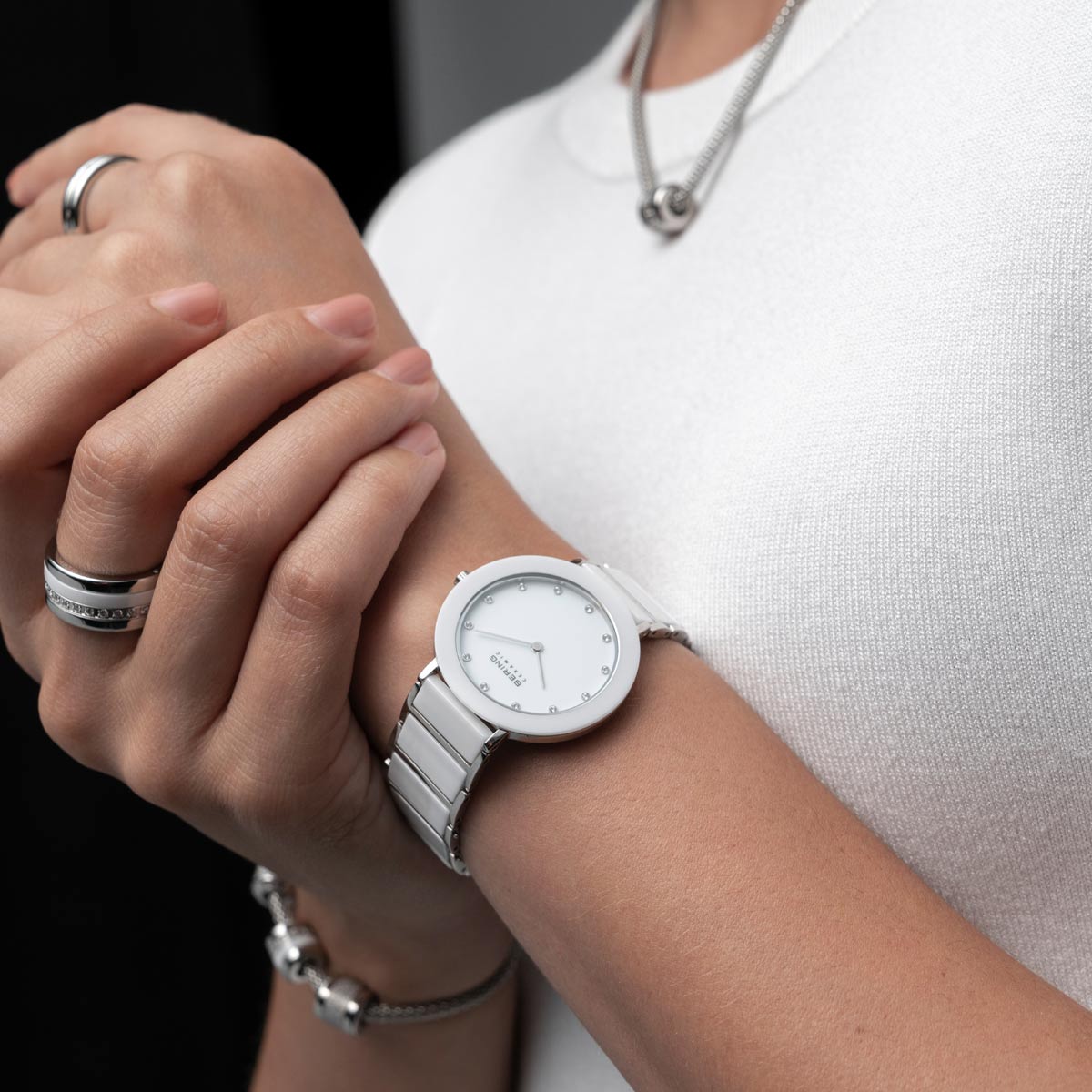 Bering Ceramic Pure White Watch-PEROZ Accessories