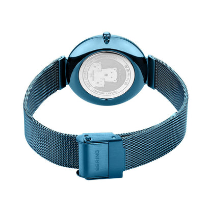 Bering Charity 32mm Blue Milanese Strap Watch-PEROZ Accessories