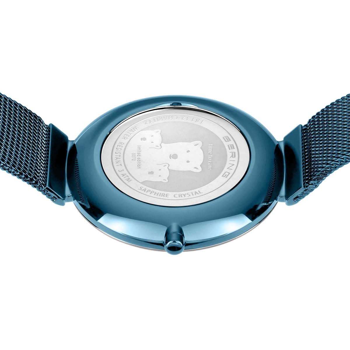 Bering Charity 32mm Blue Milanese Strap Watch-PEROZ Accessories
