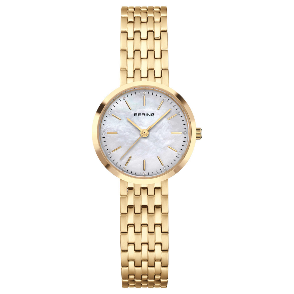 Bering Classic 26mm Polished Gold Strap Watch-PEROZ Accessories