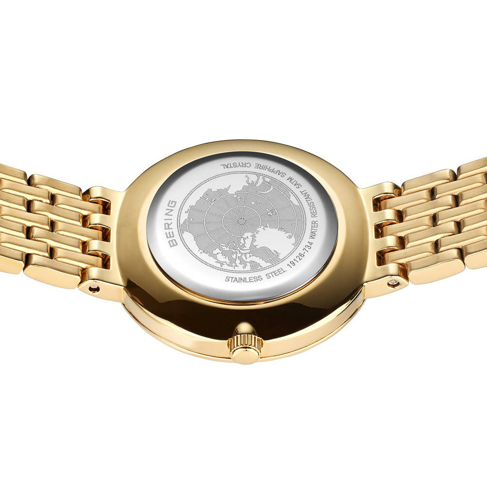 Bering Classic 26mm Polished Gold Strap Watch-PEROZ Accessories