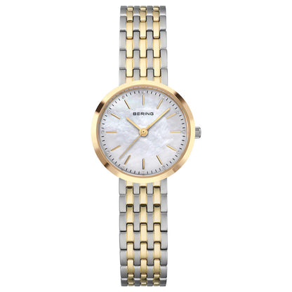 Bering Classic 26mm Polished Two Tone Gold and Silver Strap Watch-PEROZ Accessories