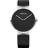 Bering Classic 39mm Black Leather Strap Watch-PEROZ Accessories