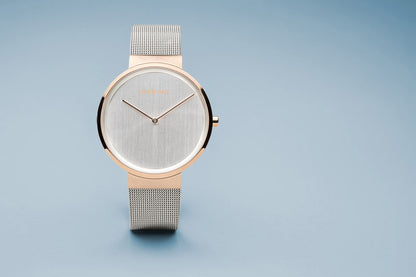 Bering Classic Brushed Rose Gold 39mm Watch-PEROZ Accessories