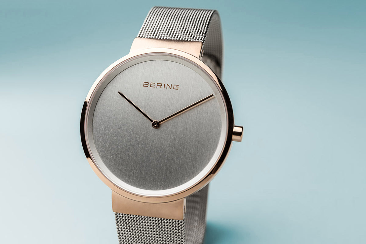 Bering Classic Brushed Rose Gold 39mm Watch-PEROZ Accessories