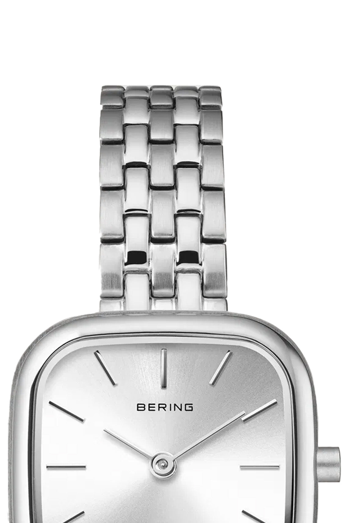Bering Classic Ladies 26mm Square Case Silver Metal Strap Watch-PEROZ Accessories