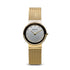 Bering Classic Polished Gold Mesh Swarovski Watch-PEROZ Accessories
