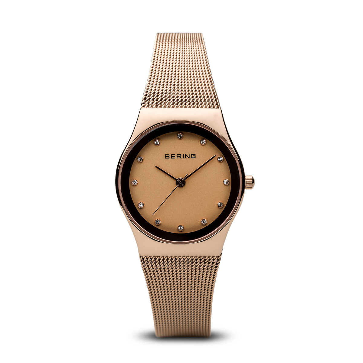 Bering Classic Polished Rose Gold Swarovski Watch-PEROZ Accessories