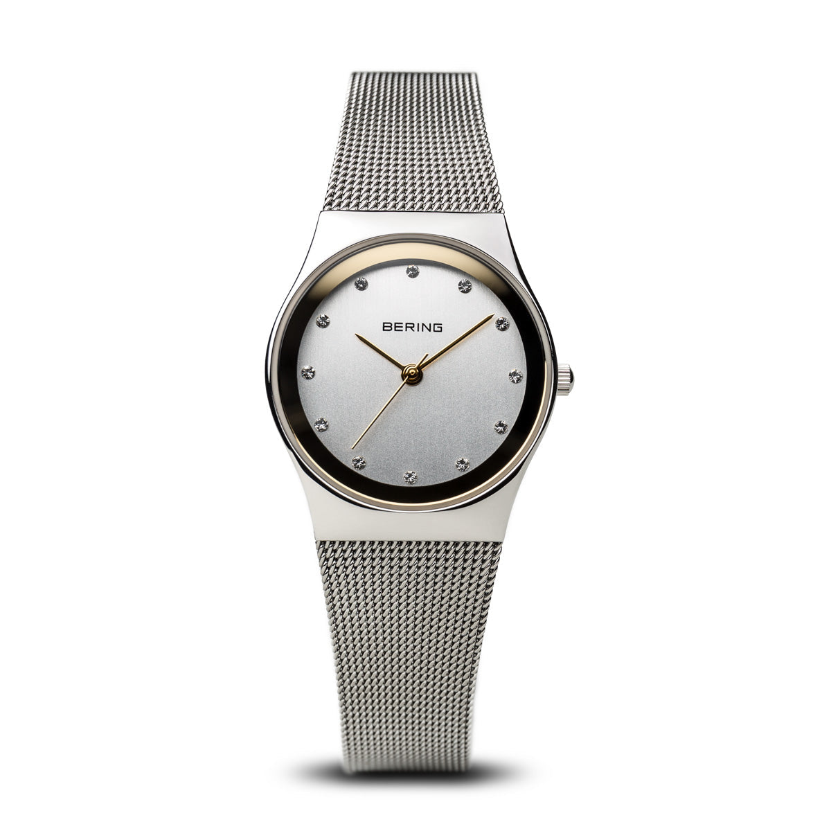 Bering Classic Polished Silver 27mm Mesh Watch-PEROZ Accessories