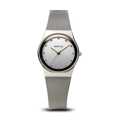 Bering Classic Polished Silver 27mm Mesh Watch-PEROZ Accessories