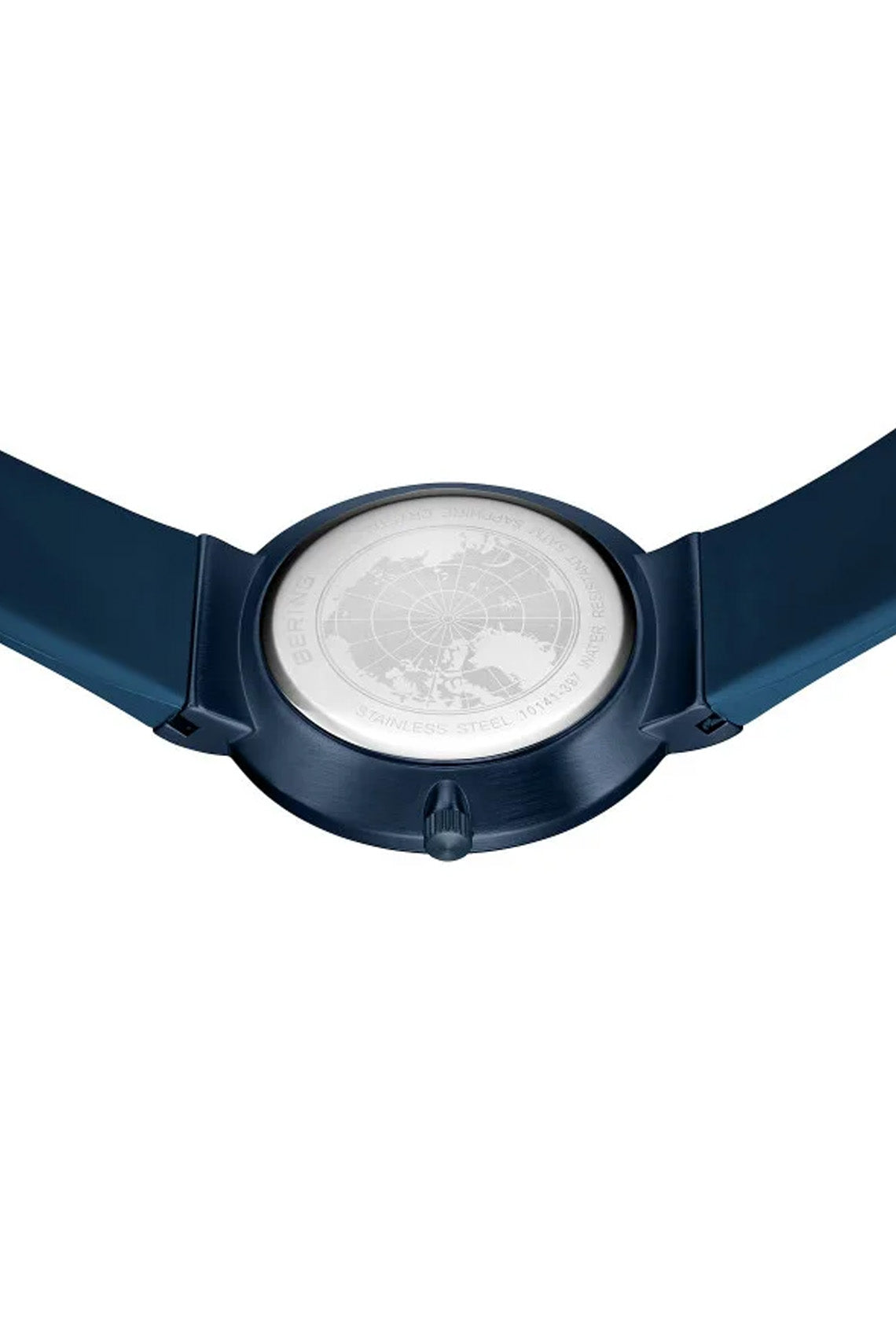 Bering Gents 41mm Blue Dial Blue Silicon Strap Watch-PEROZ Accessories