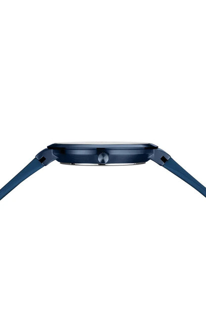 Bering Gents 41mm Blue Dial Blue Silicon Strap Watch-PEROZ Accessories