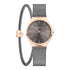 Bering Gift Set 35mm Rose Gold Grey Milanese Strap with Matching Bracelet Watch-PEROZ Accessories