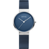 Bering Ladies Brushed Silver Solar Blue Watch-PEROZ Accessories