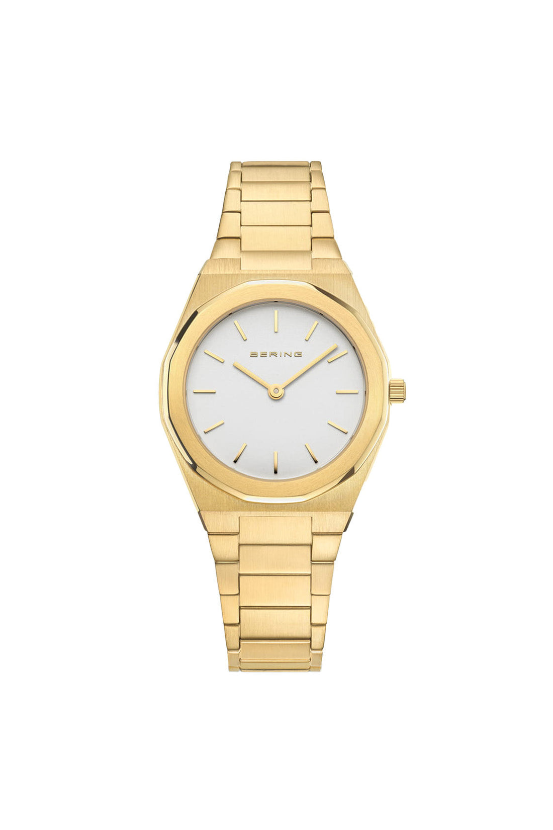 Bering Ladies Classic Polished 32mm Gold Strap Watch-PEROZ Accessories