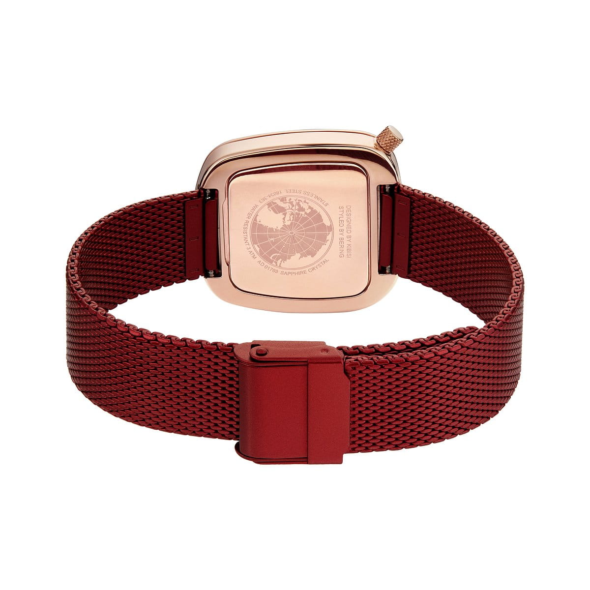 Bering Ladies Pebble Red Watch-PEROZ Accessories