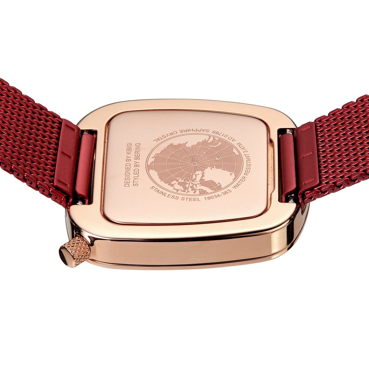Bering Ladies Pebble Red Watch-PEROZ Accessories
