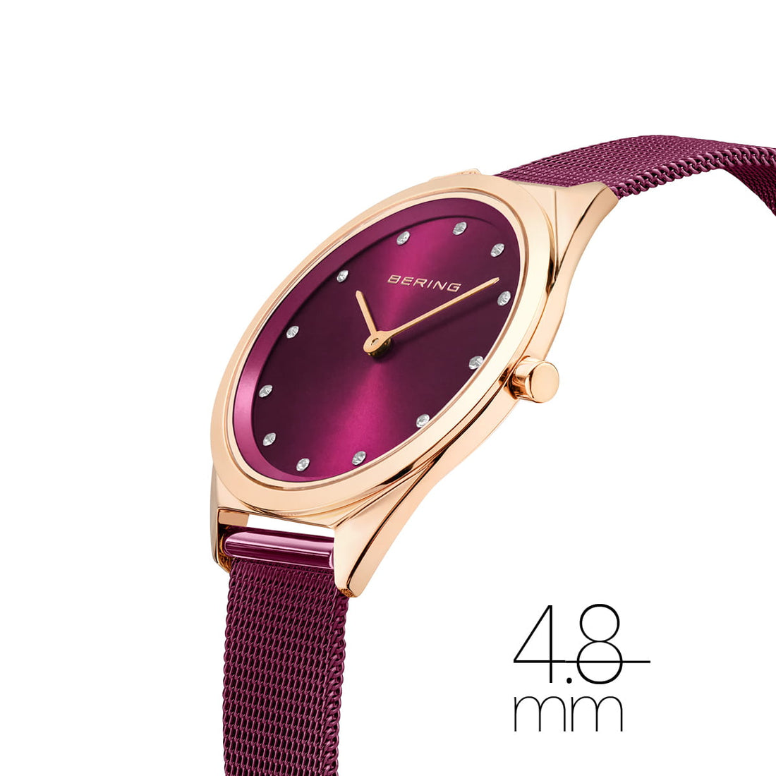 Bering Ladies Ultra Slim Purple Watch-PEROZ Accessories