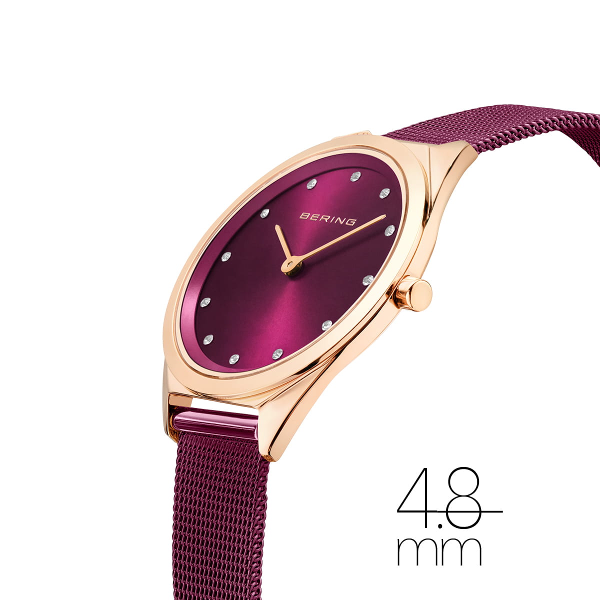 Bering Ladies Ultra Slim Purple Watch-PEROZ Accessories