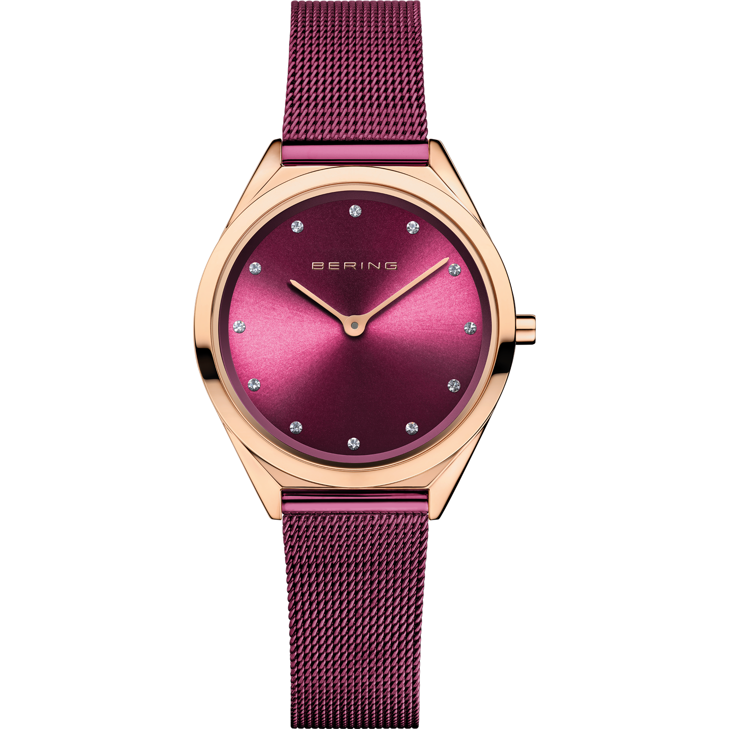 Bering Ladies Ultra Slim Purple Watch-PEROZ Accessories