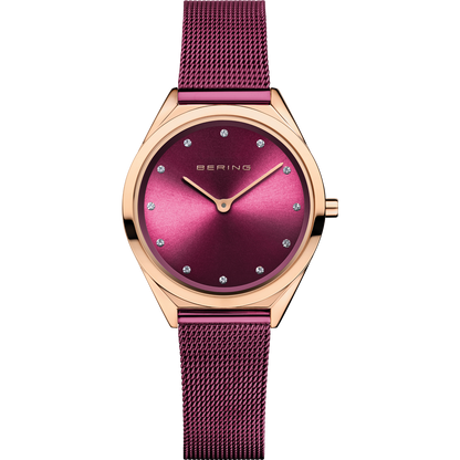 Bering Ladies Ultra Slim Purple Watch-PEROZ Accessories