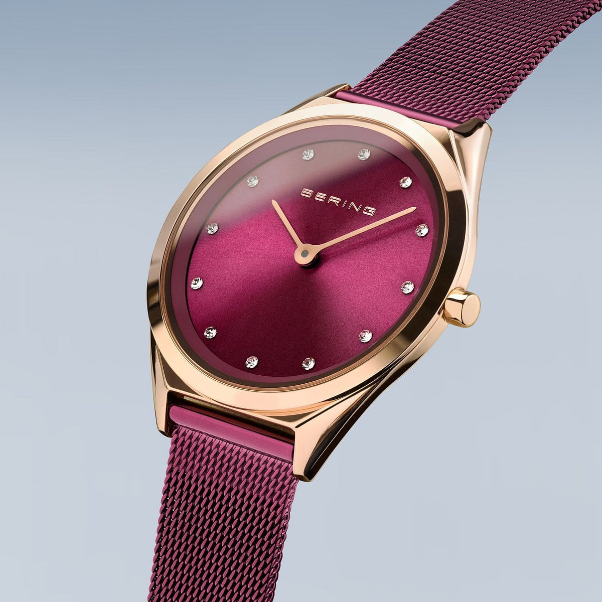 Bering Ladies Ultra Slim Purple Watch-PEROZ Accessories